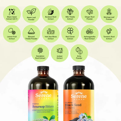 Soursop Bitters Black Seed Bitters Bundle